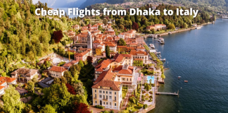 Dhaka to Italy flight