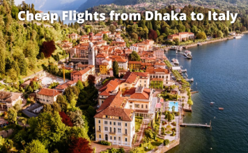 Dhaka to Italy flight